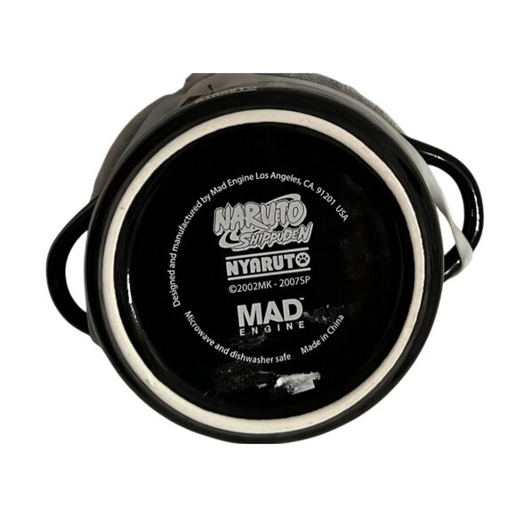 Naruto Shippuden Nyaruto Ramen Bowl Ceramic Pot Mad Engine Microwave Safe Anime - Picture 5 of 5